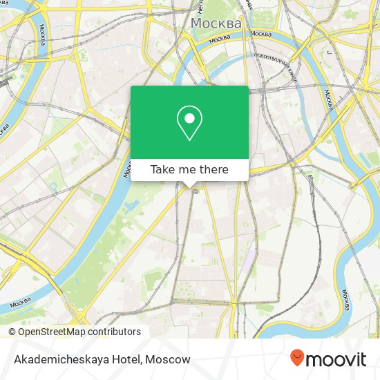 Akademicheskaya Hotel map