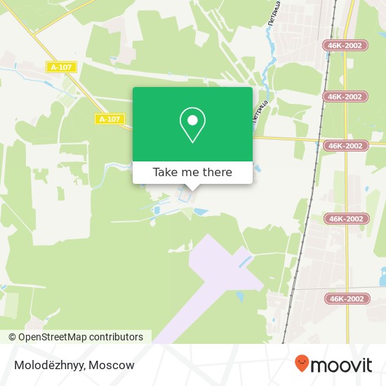 Molodëzhnyy map