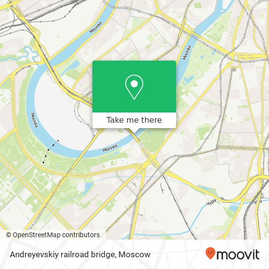Andreyevskiy railroad bridge map