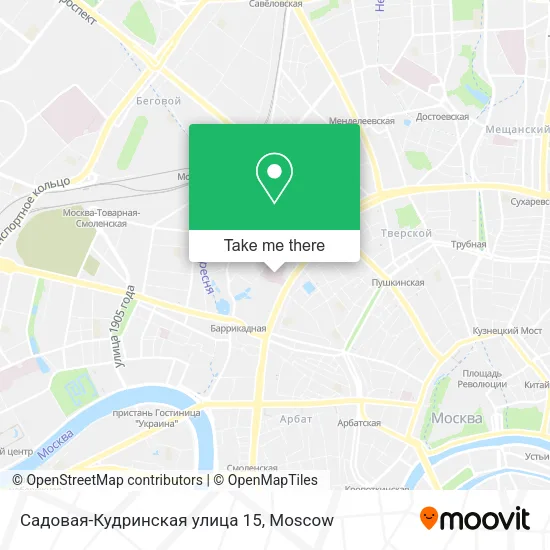 Садовая-Кудринская улица 15 map