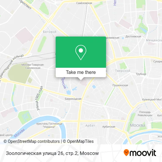 Зоологическая улица 26, стр.2 map