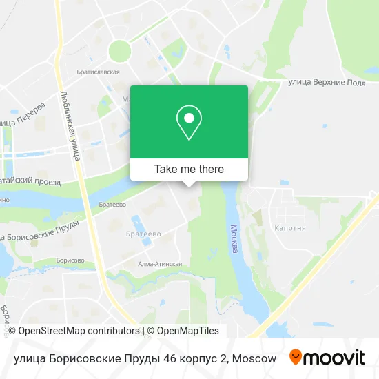 улица Борисовские Пруды 46 корпус 2 map