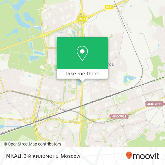 МКАД, 3-й километр map