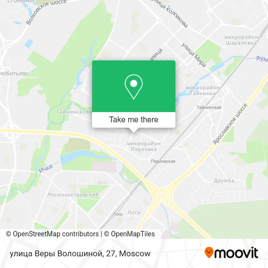 улица Веры Волошиной, 27 map