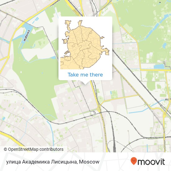 улица Академика Лисицына map