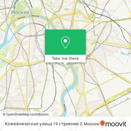 Кожевническая улица 19 строение 2 map