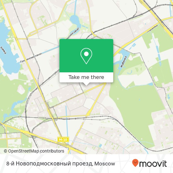 8-й Новоподмосковный проезд map