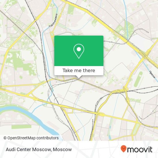 Audi Center Moscow map