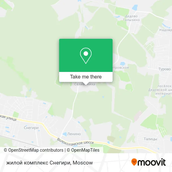 жилой комплекс Снегири map