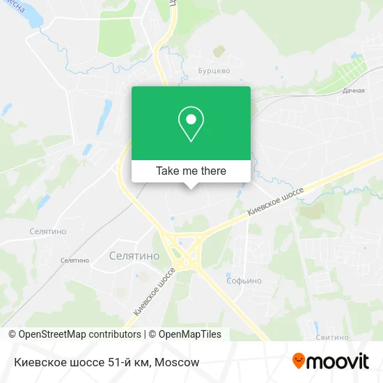 Киевское шоссе 51-й км map