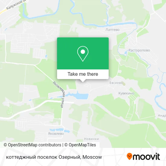 коттеджный поселок Озерный map