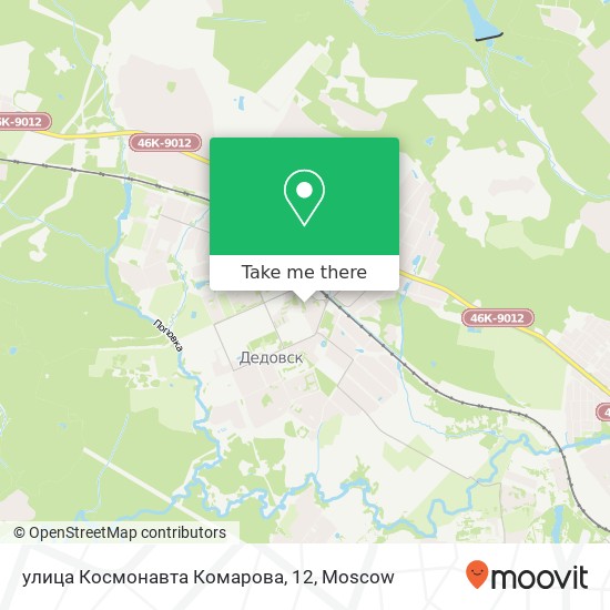 улица Космонавта Комарова, 12 map