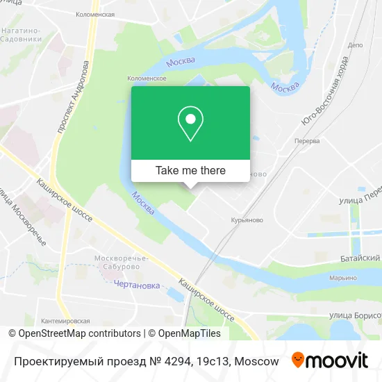 Проектируемый проезд № 4294, 19с13 map