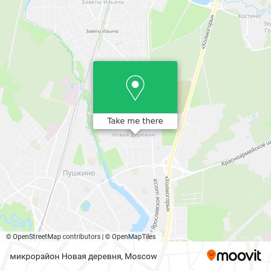 микрорайон Новая деревня map