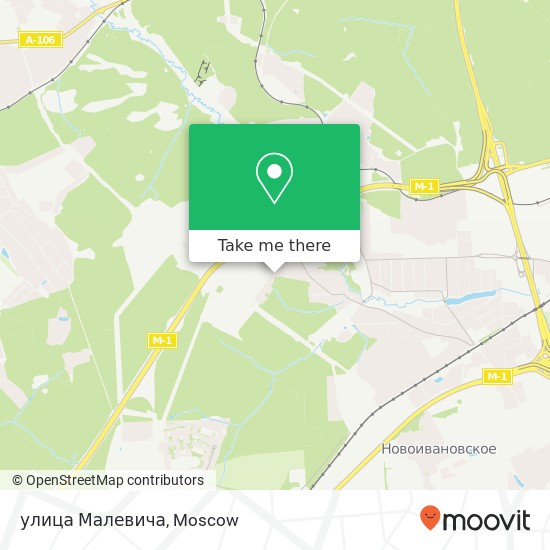 улица Малевича map