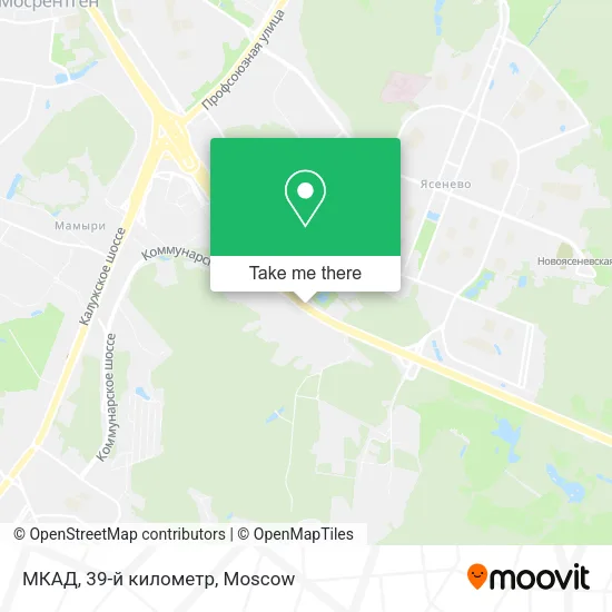 МКАД, 39-й километр map
