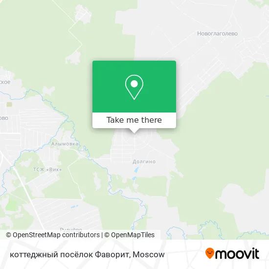 коттеджный посёлок Фаворит map