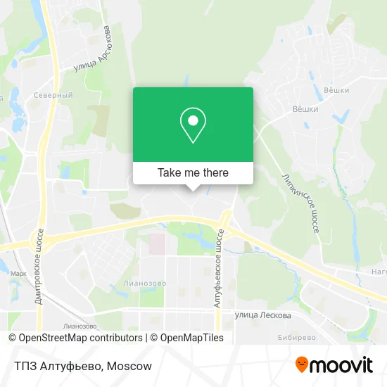 ТПЗ Алтуфьево map