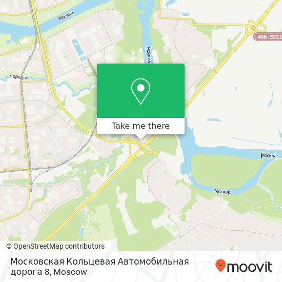 Московская Кольцевая Автомобильная дорога 8 map