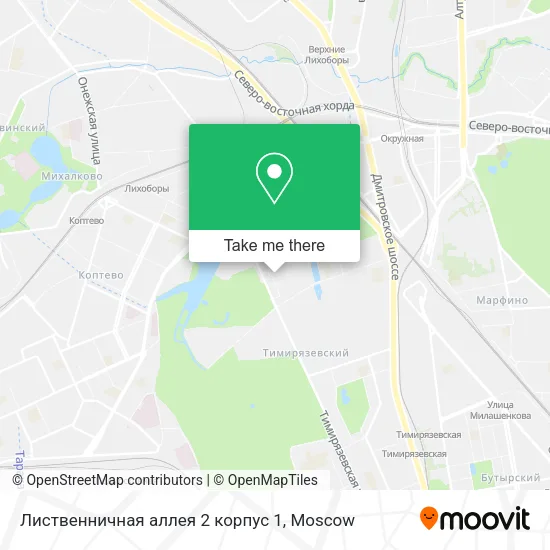 Лиственничная аллея 2 корпус 1 map