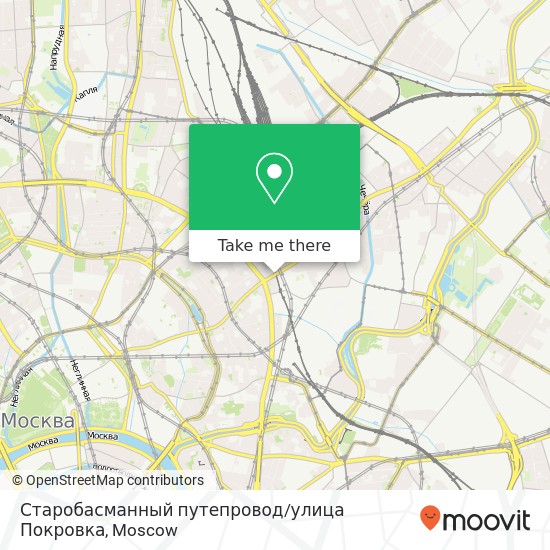 Старобасманный путепровод / улица Покровка map