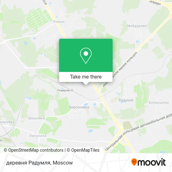 деревня Радумля map