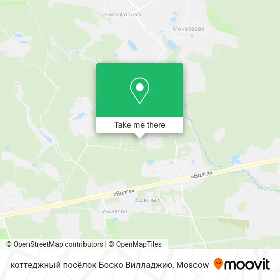 коттеджный посёлок Боско Вилладжио map