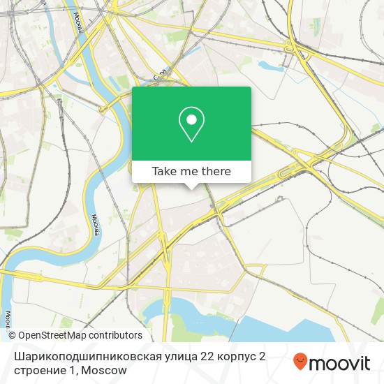 Шарикоподшипниковская улица 22 корпус 2 строение 1 map