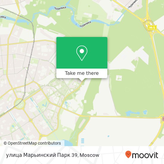 улица Марьинский Парк 39 map