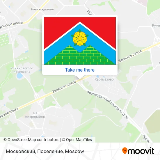 Московский, Поселение map