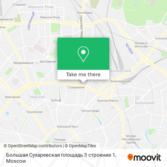 Большая Сухаревская площадь 3 строение 1 map