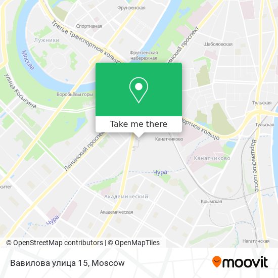 Вавилова улица 15 map
