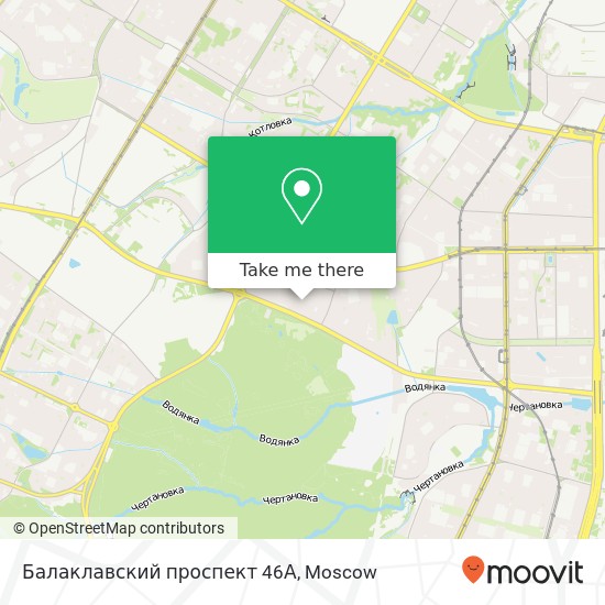 Балаклавский проспект 46А map