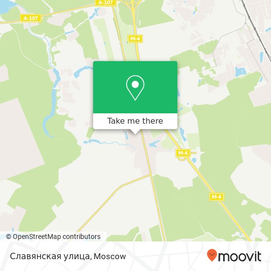 Славянская улица map