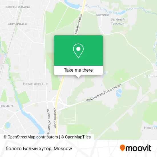 болото Белый хутор map