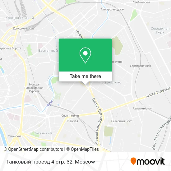 Танковый проезд 4 стр. 32 map