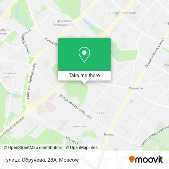 улица Обручева, 28А map