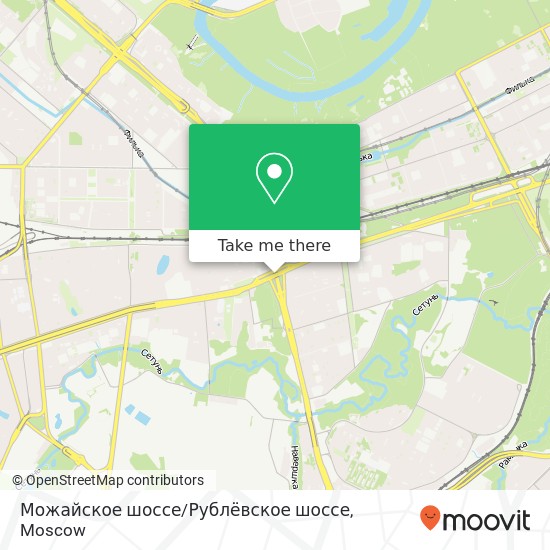 Можайское шоссе / Рублёвское шоссе map