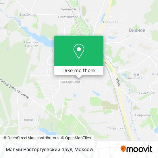 Малый Расторгуевский пруд map