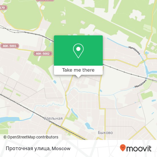 Проточная улица map