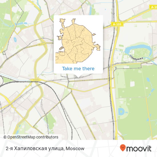 2-я Хапиловская улица map