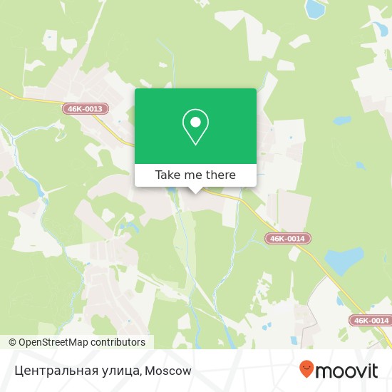 Центральная улица map