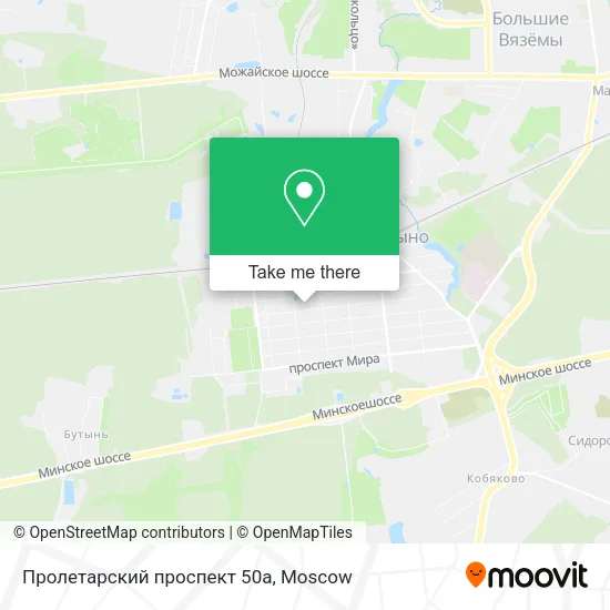 Пролетарский проспект 50а map