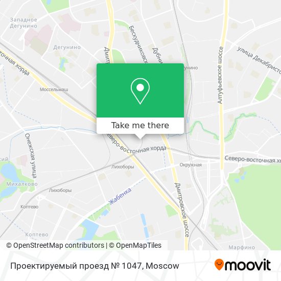 Проектируемый проезд № 1047 map