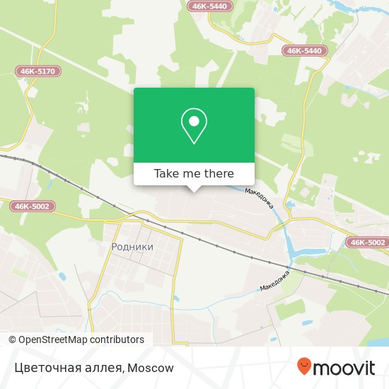 Цветочная аллея map