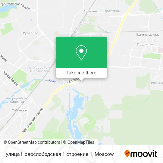 улица Новослободская 1 строение 1 map