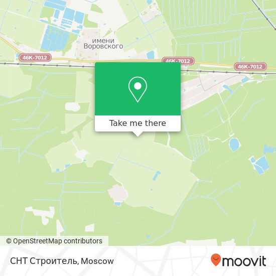 СНТ Строитель map