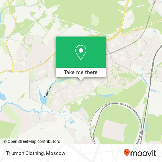 Triumph Clothing, Москва 117042 map