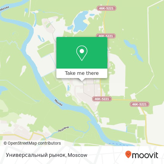 Универсальный рынок, проезд Шестакова Лыткарино 140081 map