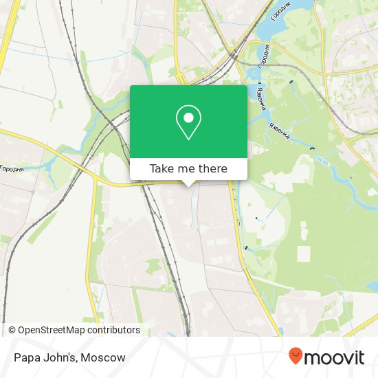 Papa John's, Бирюлёвская улица Москва 115404 map